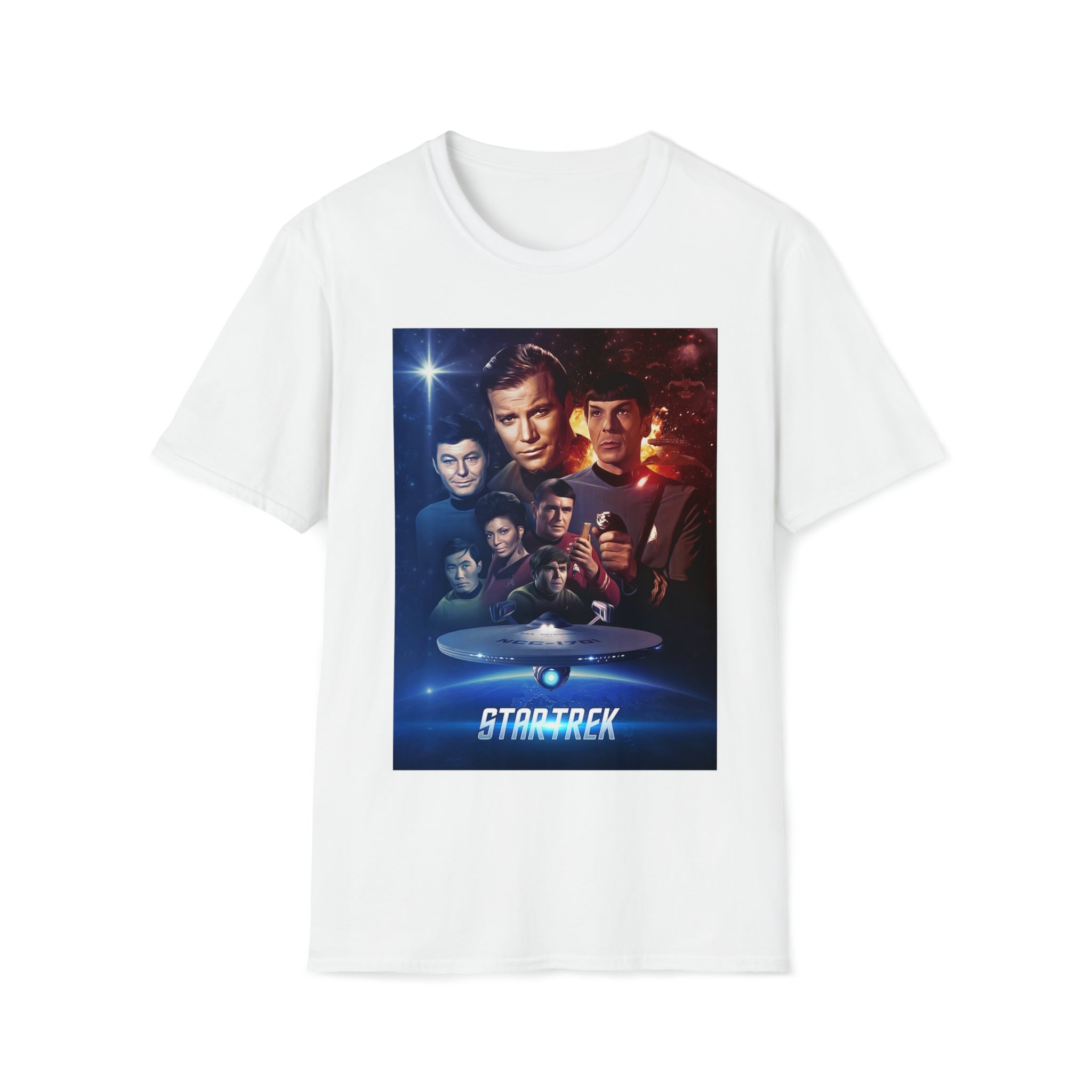 Star Trek original cast- Unisex Softstyle T-Shirt - Creations by Chris and Carlos
